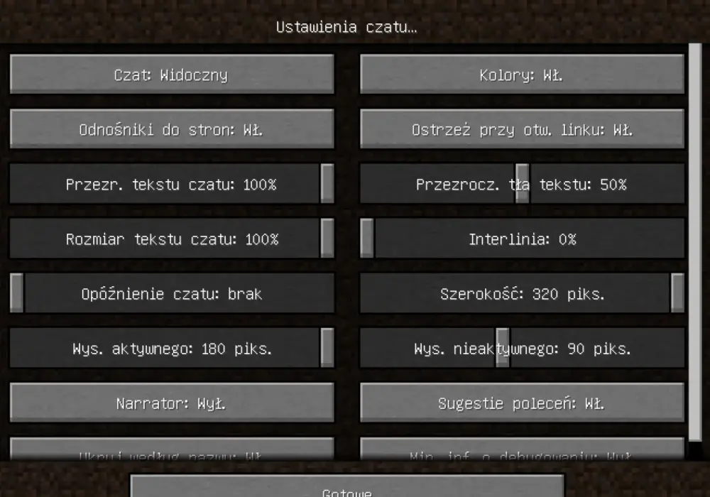 Jak wyłączyć narratora w Minecraft - Java i Bedrock