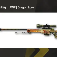 AWP | Dragon Lore – legendarny skin, którego cena waha się w zależności od stanu. Zdobiony smokiem i celownikiem.