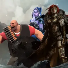 Postacie z gier, w tym Heavy z TF2, sugerują, że gry na PC za darmo są świetną zabawą.