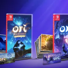 Okładki gier Ori and the Blind Forest i Ori and the Will of the Wisps na Nintendo Switch.