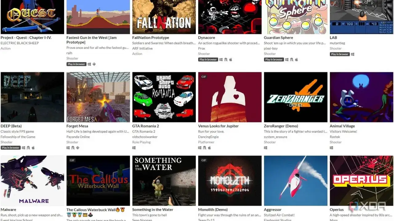 Szukasz gry na PC za darmo? Zobacz te propozycje: Project Quest, Fastest Gun in the West, FallNation Prototype, Dynacore, Guardian Sphere, LAB, DEEP, Forget Mesa, GTA Romania 2, Venus Looks for Jupiter, ZeroRanger, Animal Village, Malware, The Callous ...