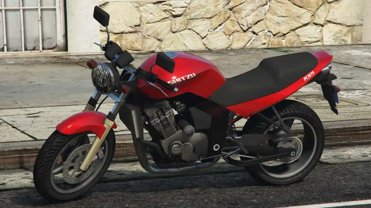Czerwony motocykl