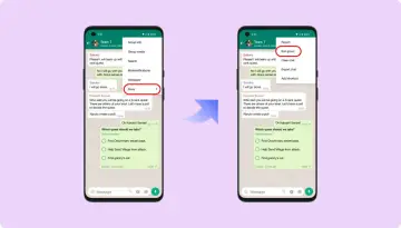 Jak usunąć wiadomość na WhatsApp: wybierz "Więcej", a następnie "Opuść grupę".