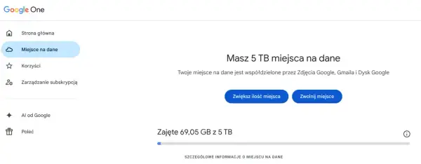 Google One cennik - Jaki plan wybrać? (100 GB, 200 GB, 2 TB)