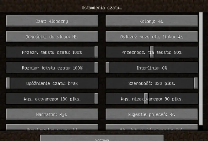 Jak wyłączyć narratora w Minecraft - Java i Bedrock